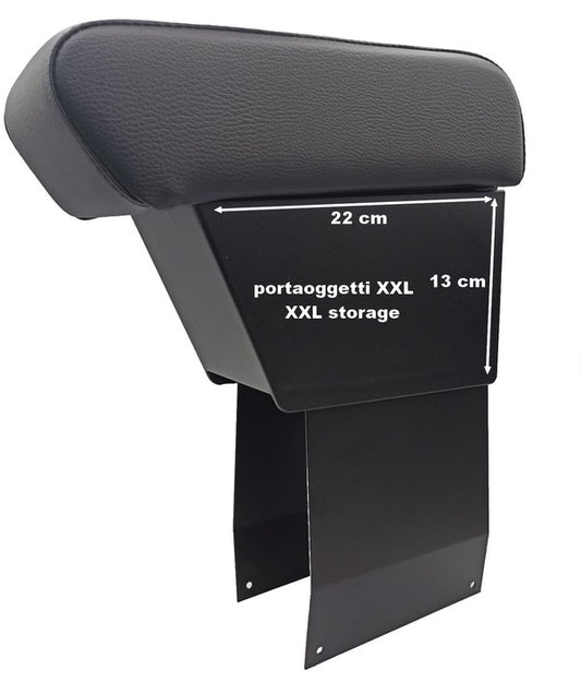 Apoyabrazos con portaobjetos XXL para Fiat 500, 500C e 500S