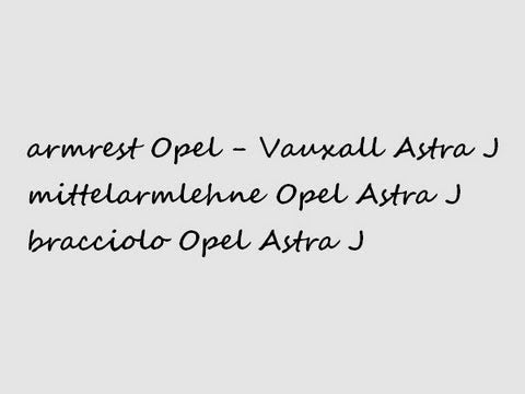Apoyabrazos para Opel ASTRA GTC (2012>)